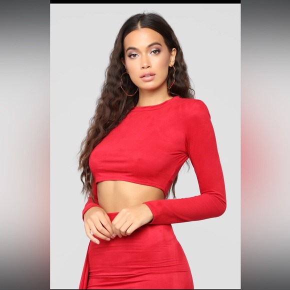 Fashion Nova Don’t Suede It Skirt Set - Picture 2 of 12